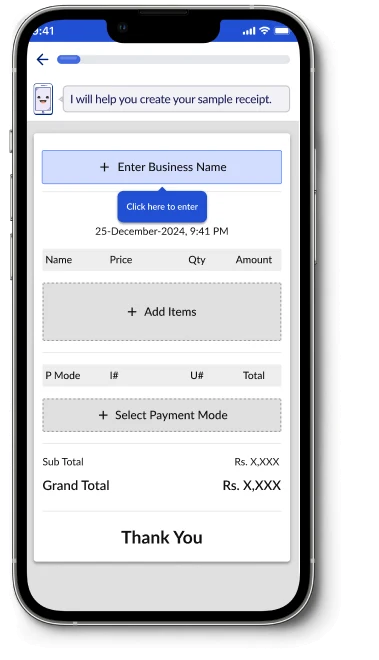 Guided sample receipt